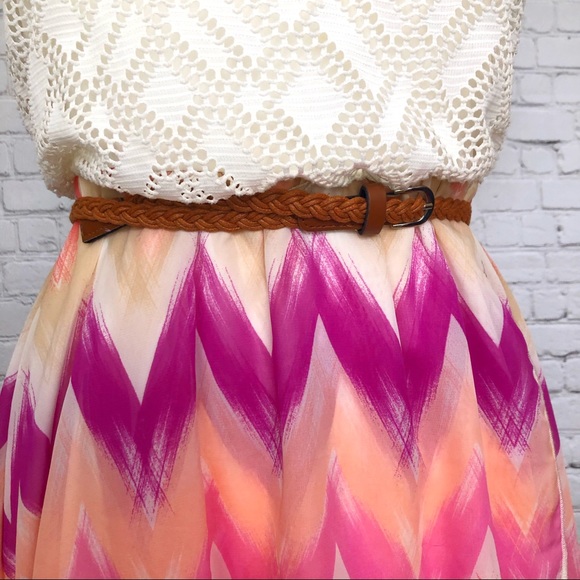 Chevron high low dress - Picture 2 of 3